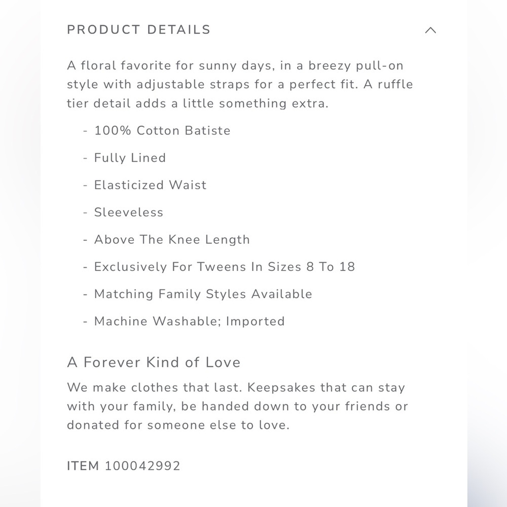 Janie and Jack Blue Floral girls sun Dress in White with Red and Blue flowe - Picture 15 of 16